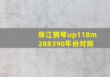 珠江钢琴up118m 288390年份对照